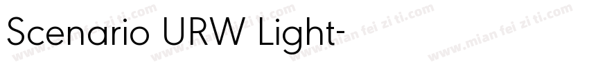 Scenario URW Light字体转换